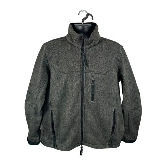 STS Ranchwear The Stone Herringbone Wool Jacket Western Utility Sz XL Wool Blend